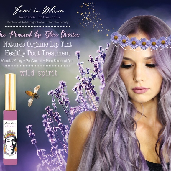 Purple Berry Grape Sheer Tint Organic Lip Gloss Plumper Treatment - Picture 2 of 10